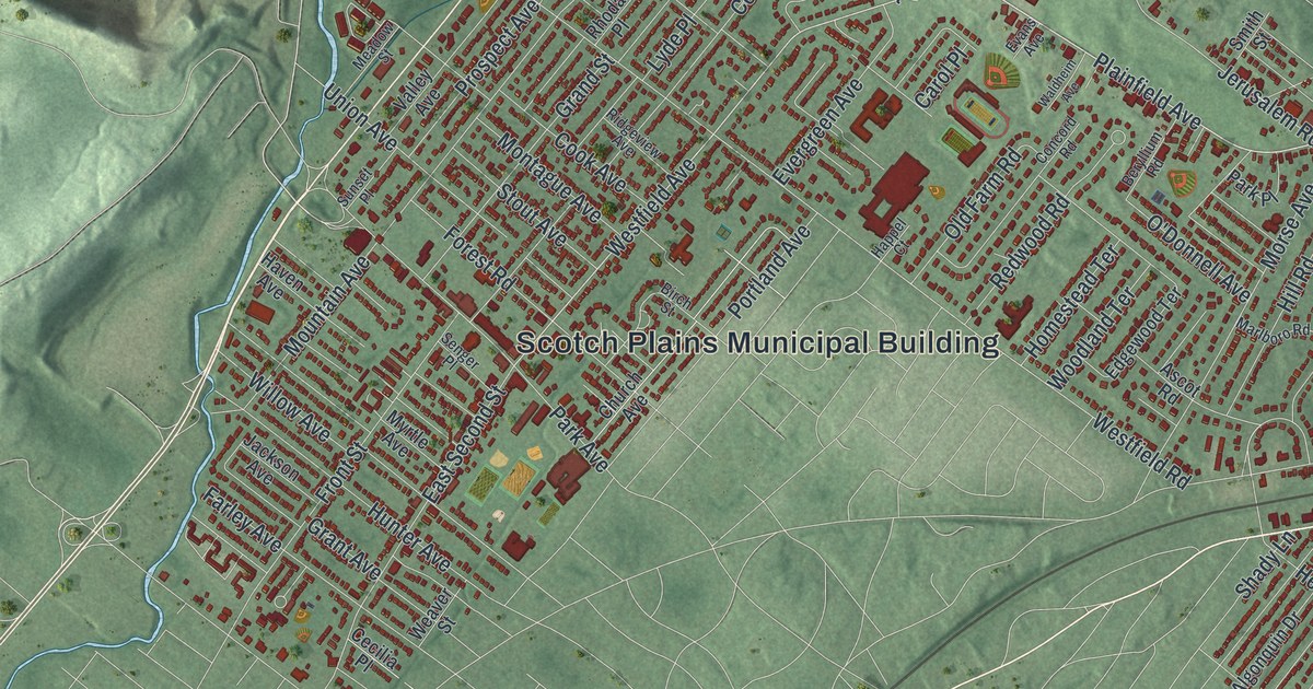 Map of Scotch Plains, New Jersey
