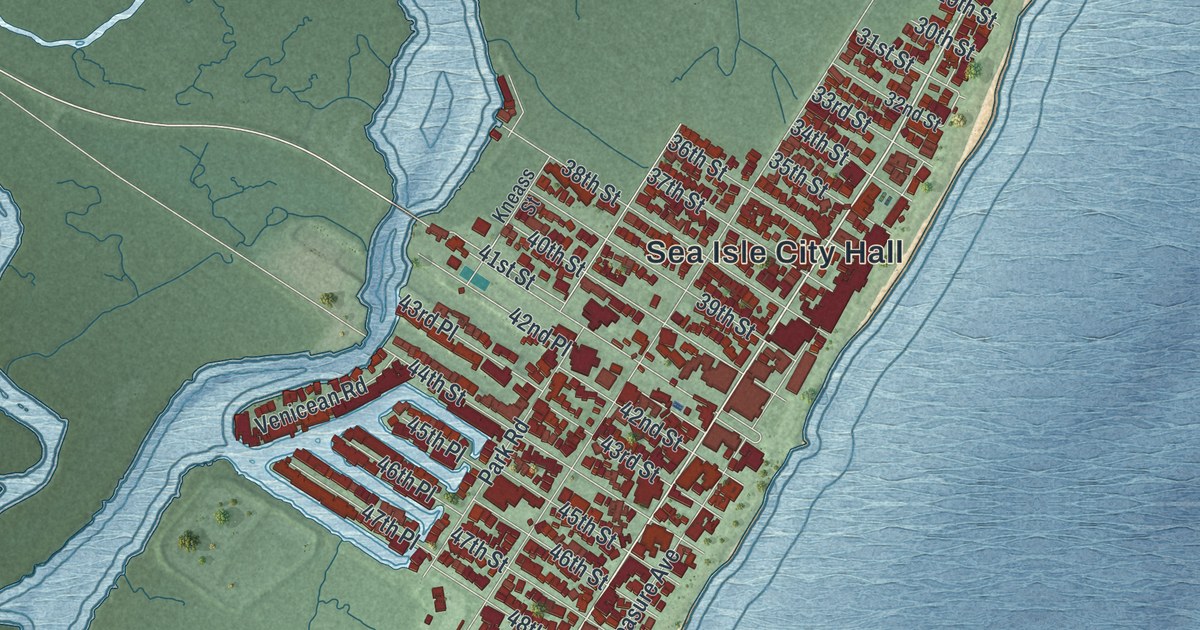 Map of Sea Isle City, New Jersey