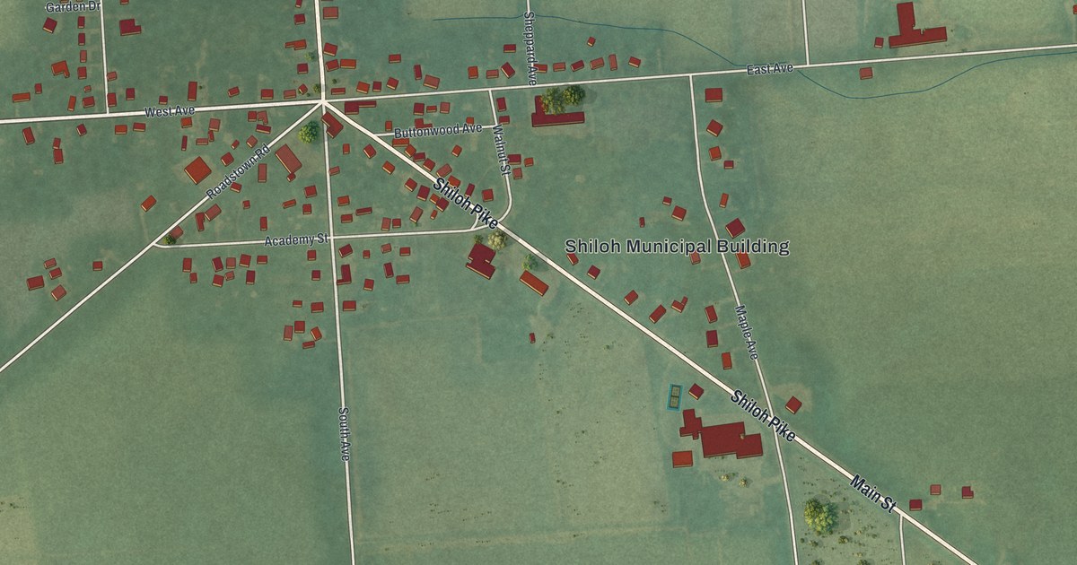 Map of Shiloh, New Jersey