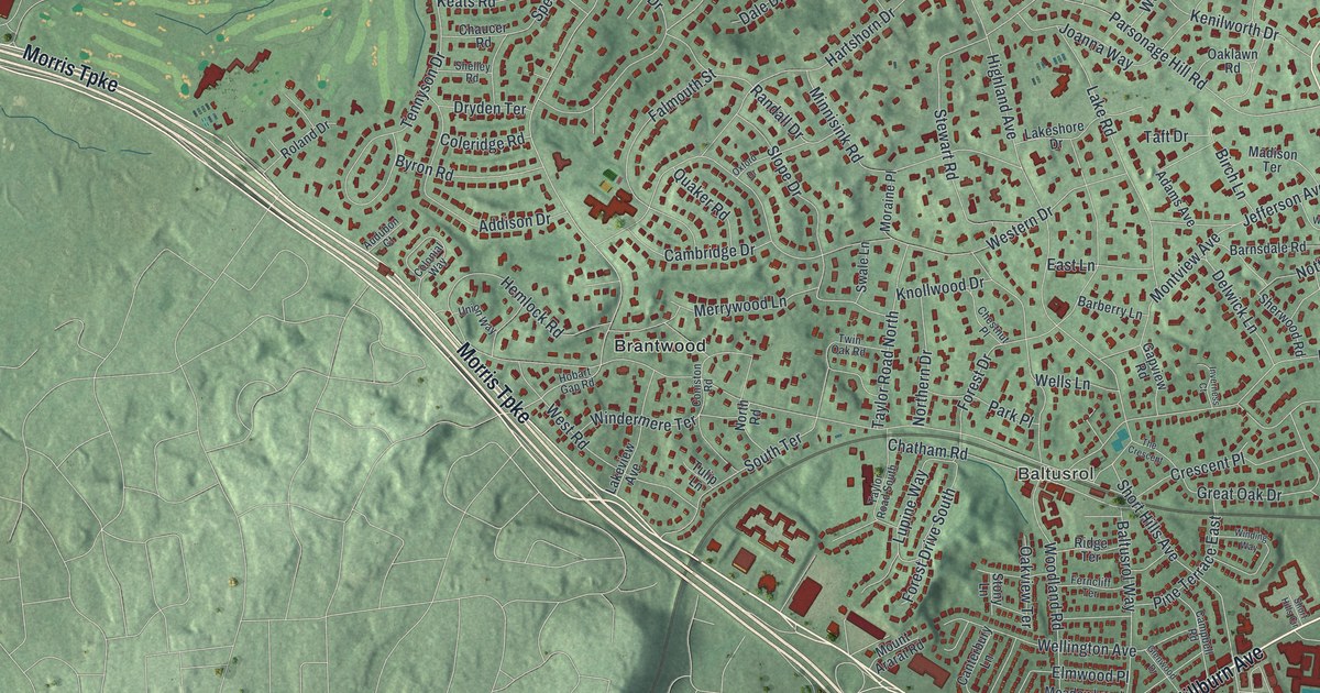 Map of Short Hills, New Jersey