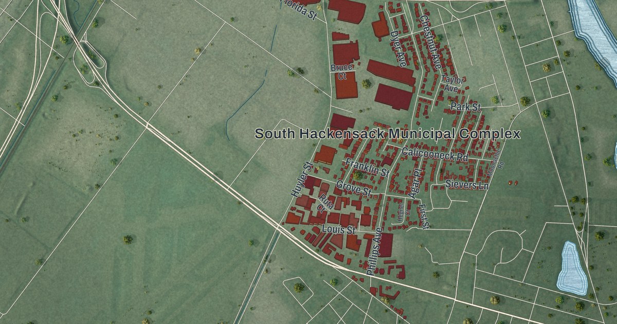 Map of South Hackensack, New Jersey