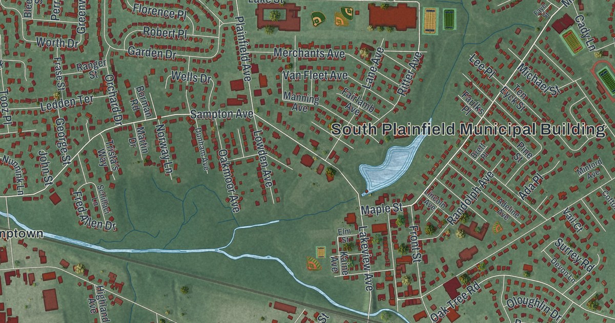 Map of South Plainfield, New Jersey