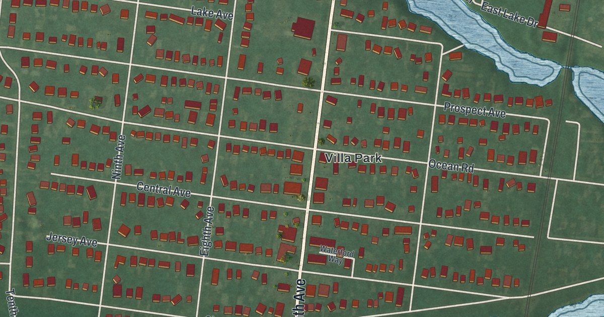 Map of Spring Lake Heights, New Jersey