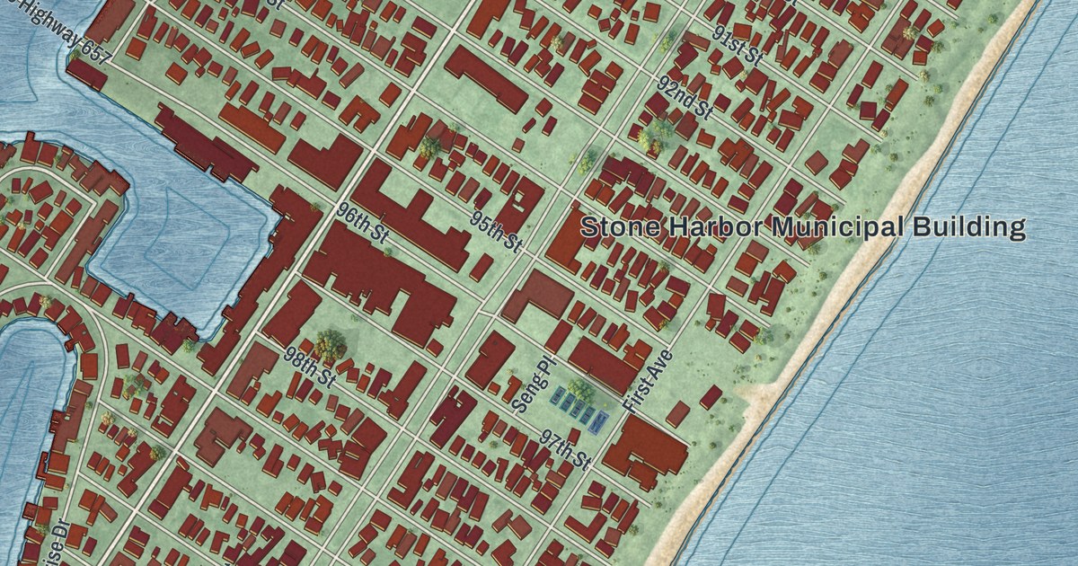 Map of Stone Harbor, New Jersey