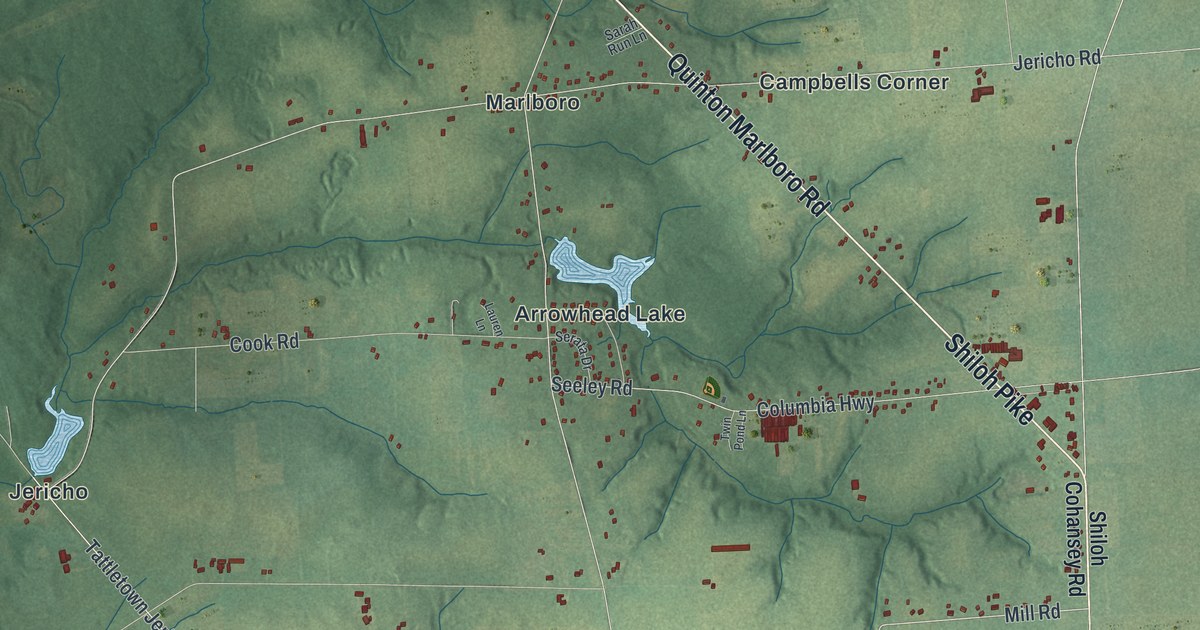 Map of Stow Creek, New Jersey