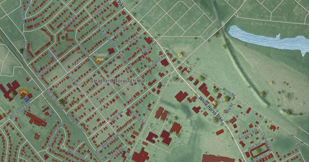 Map of Stratford, New Jersey