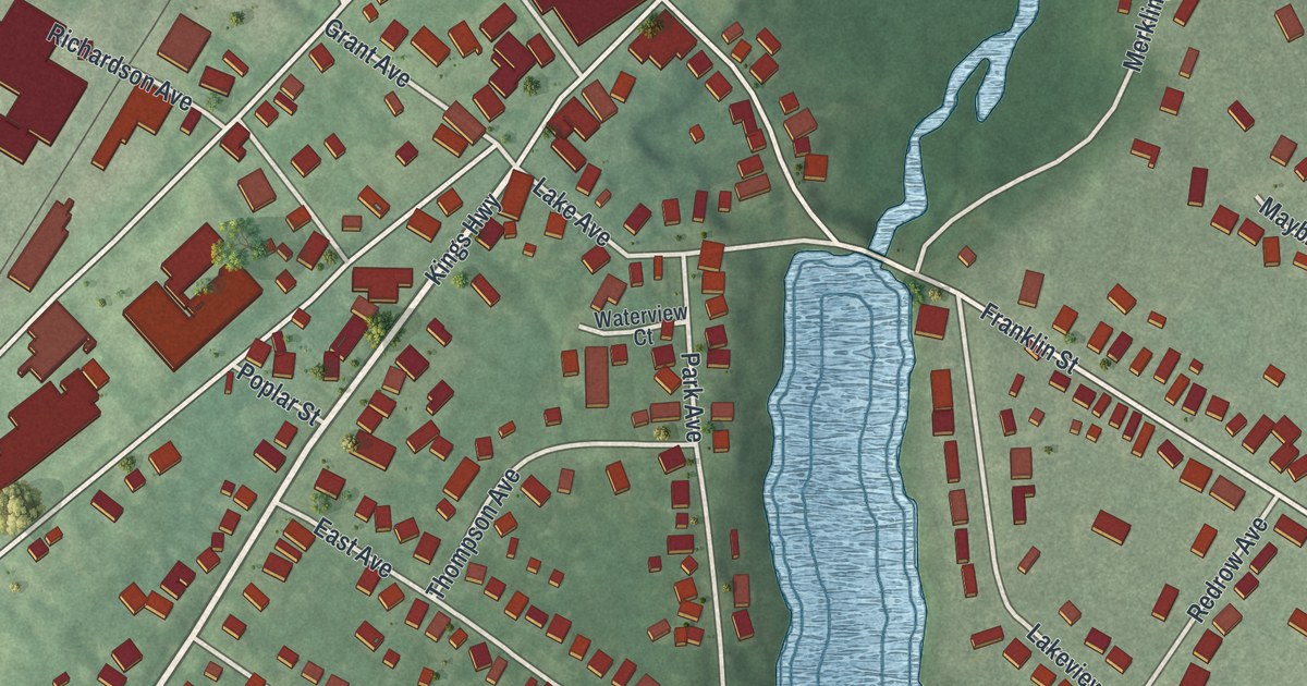 Map of Swedesboro, New Jersey