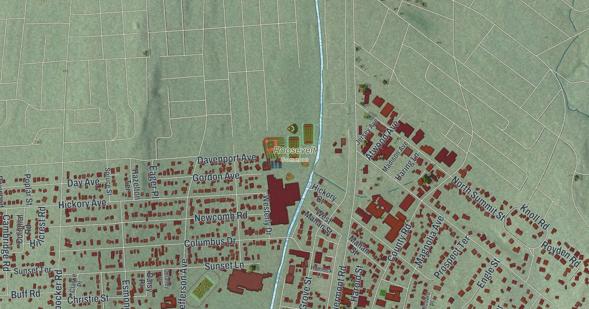 Map of Tenafly, New Jersey