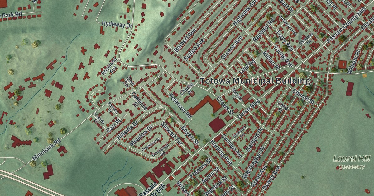 Map of Totowa, New Jersey
