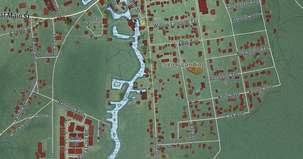 Map of Tuckerton, New Jersey