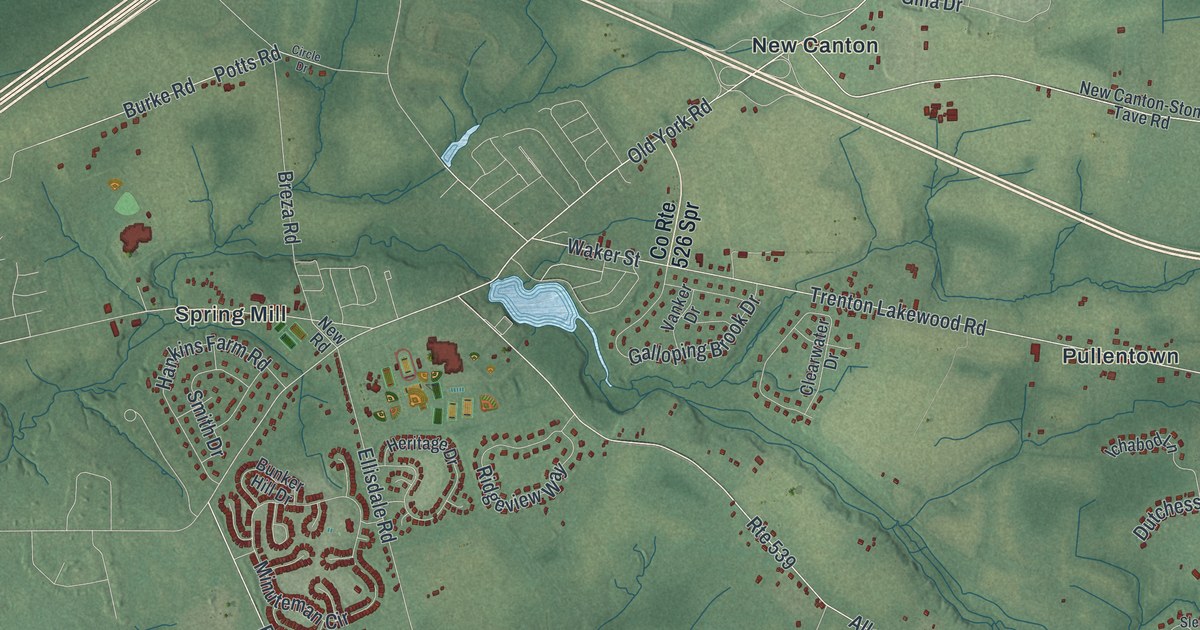 Map of Upper Freehold, New Jersey