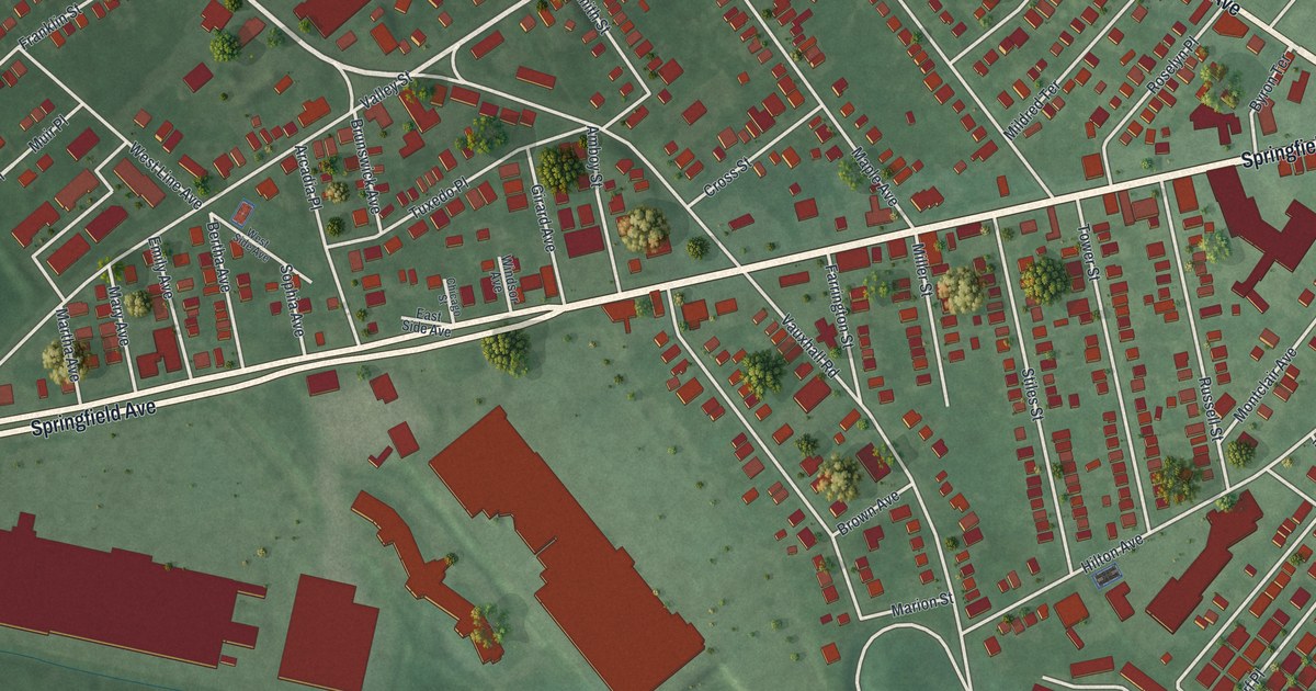 Map of Vauxhall, New Jersey