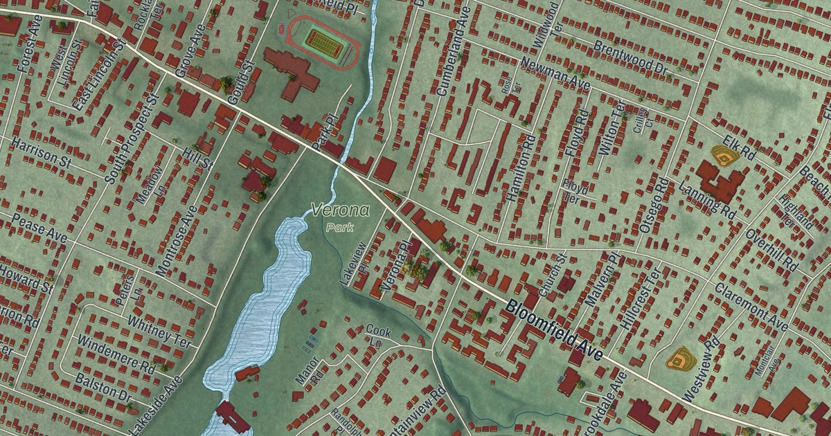 Map of Verona, New Jersey