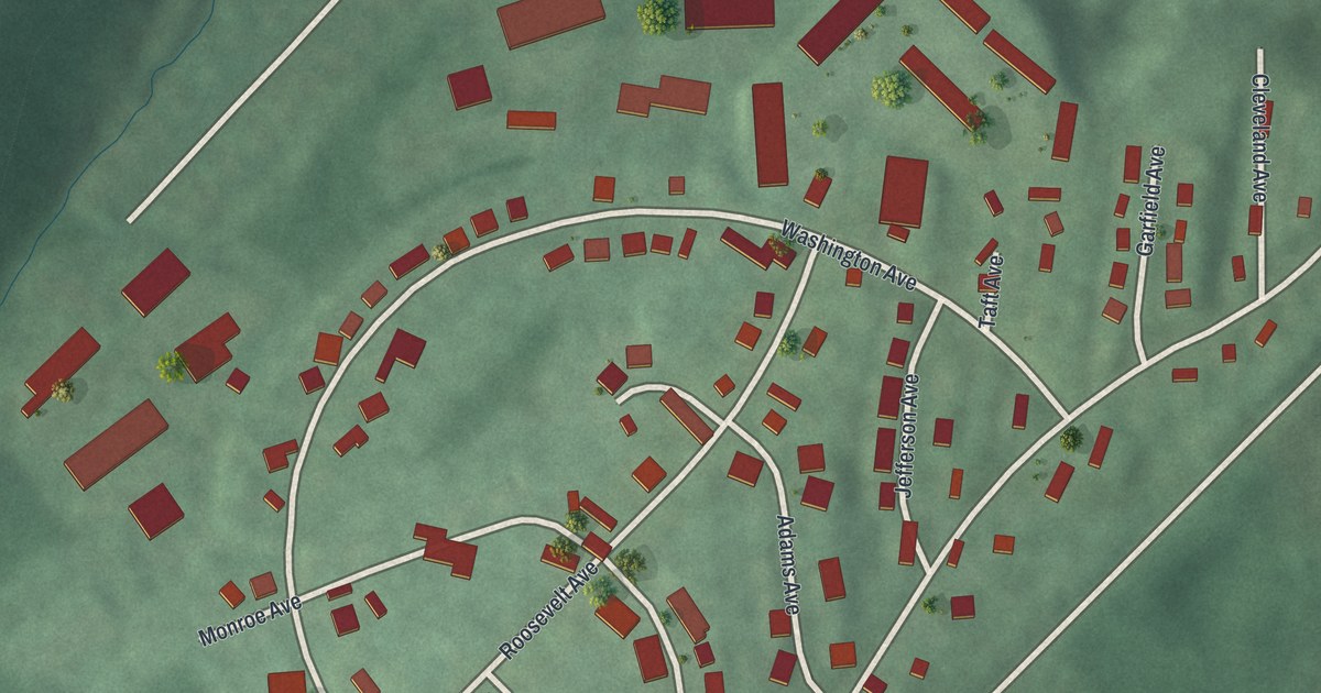 Map of Victory Gardens, New Jersey