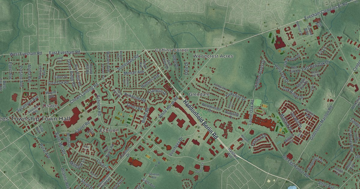 Map of Voorhees, New Jersey