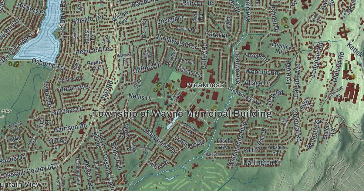 Map of Wayne, New Jersey