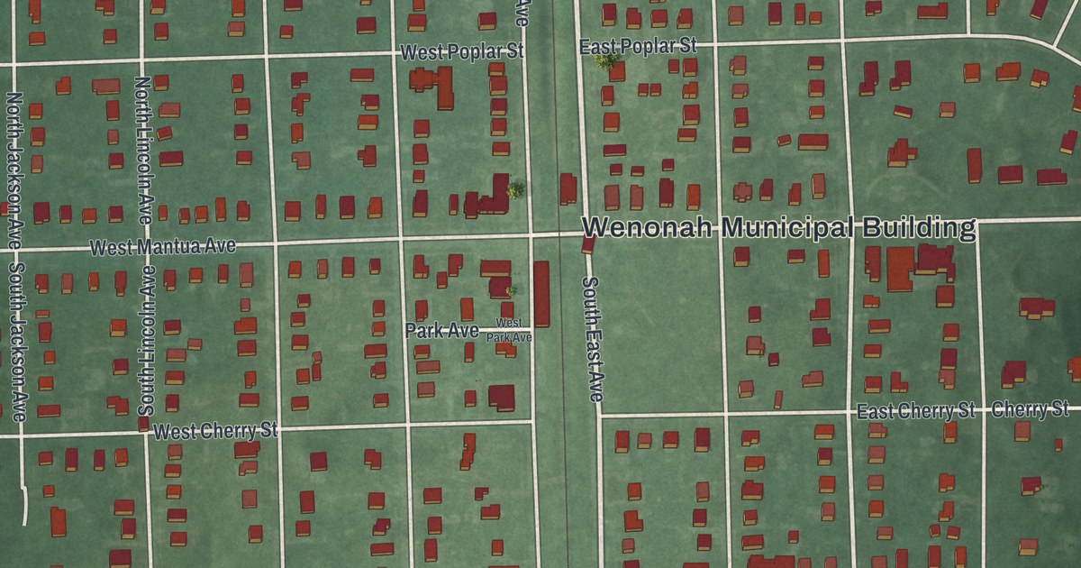 Map of Wenonah, New Jersey