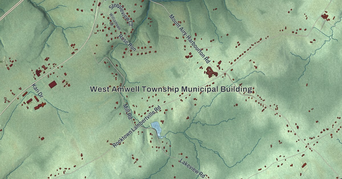 Map of West Amwell, New Jersey
