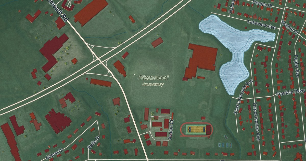 Map of West Long Branch, New Jersey