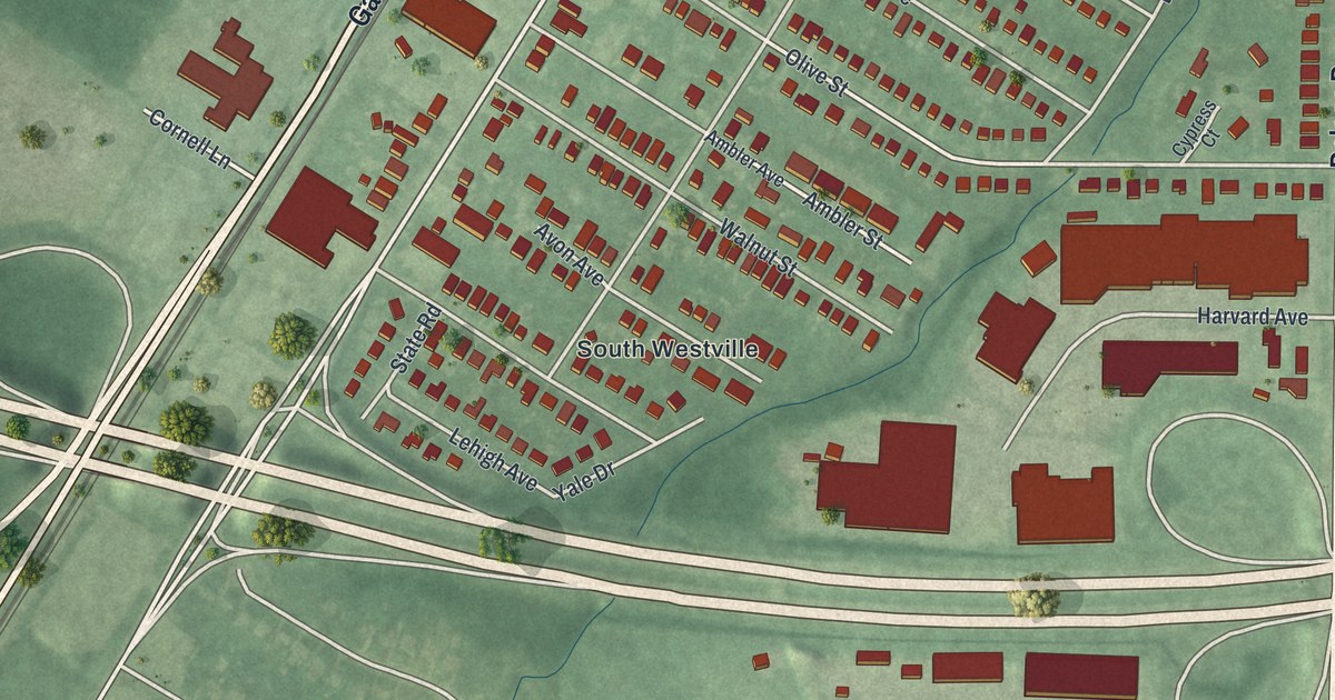 Map of Westville, New Jersey