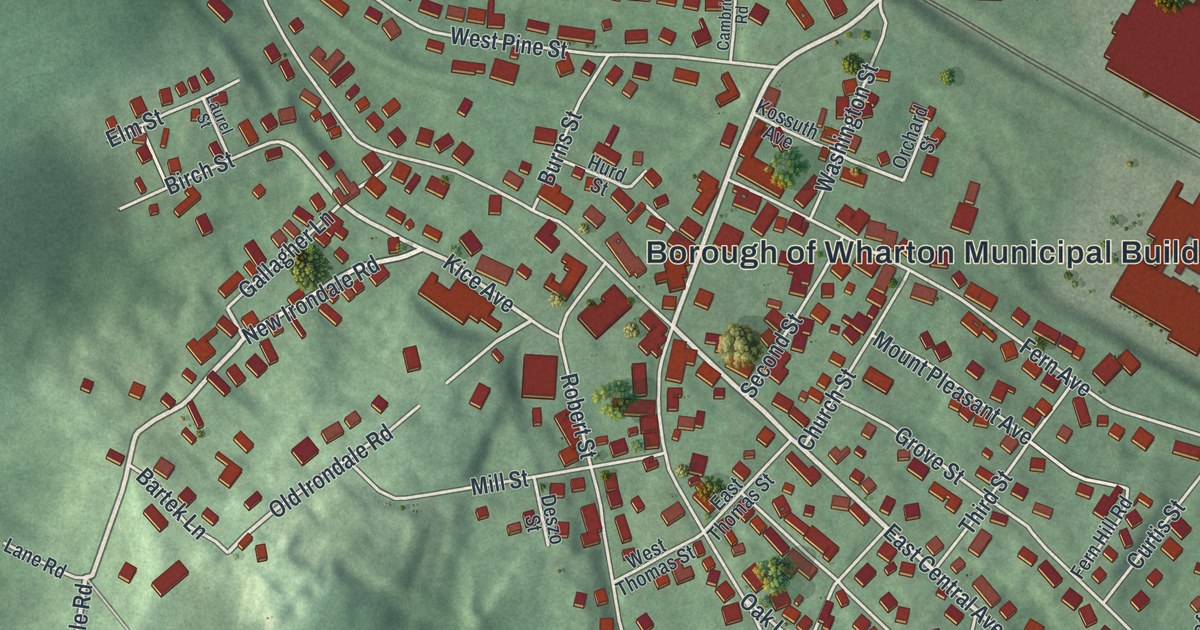 Map of Wharton, New Jersey