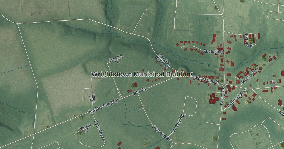 Map of Wrightstown, New Jersey
