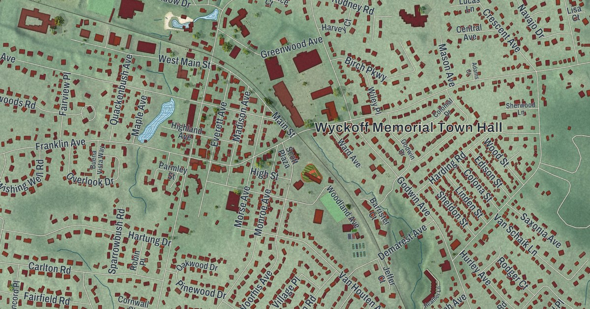 Map of Wyckoff, New Jersey