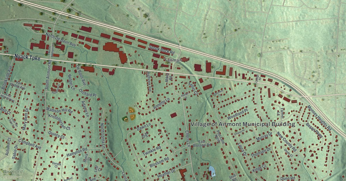 Map of Airmont, New York