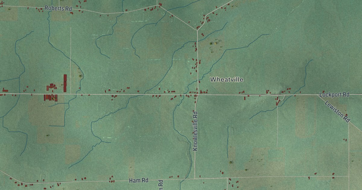 Map of Alabama, New York
