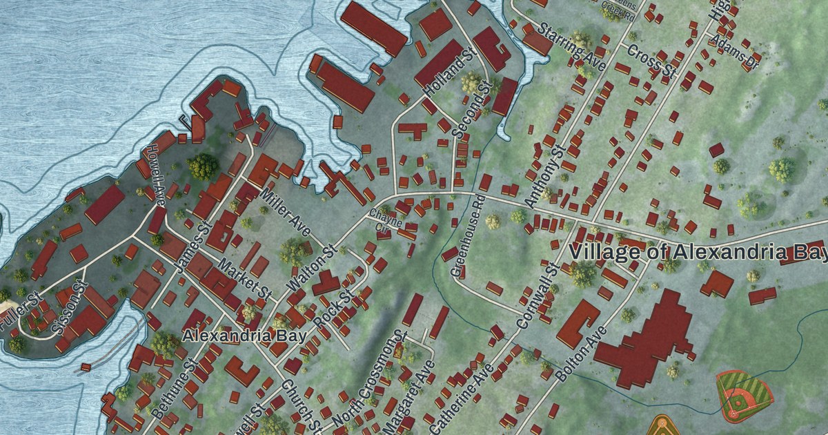 Map of Alexandria Bay, New York