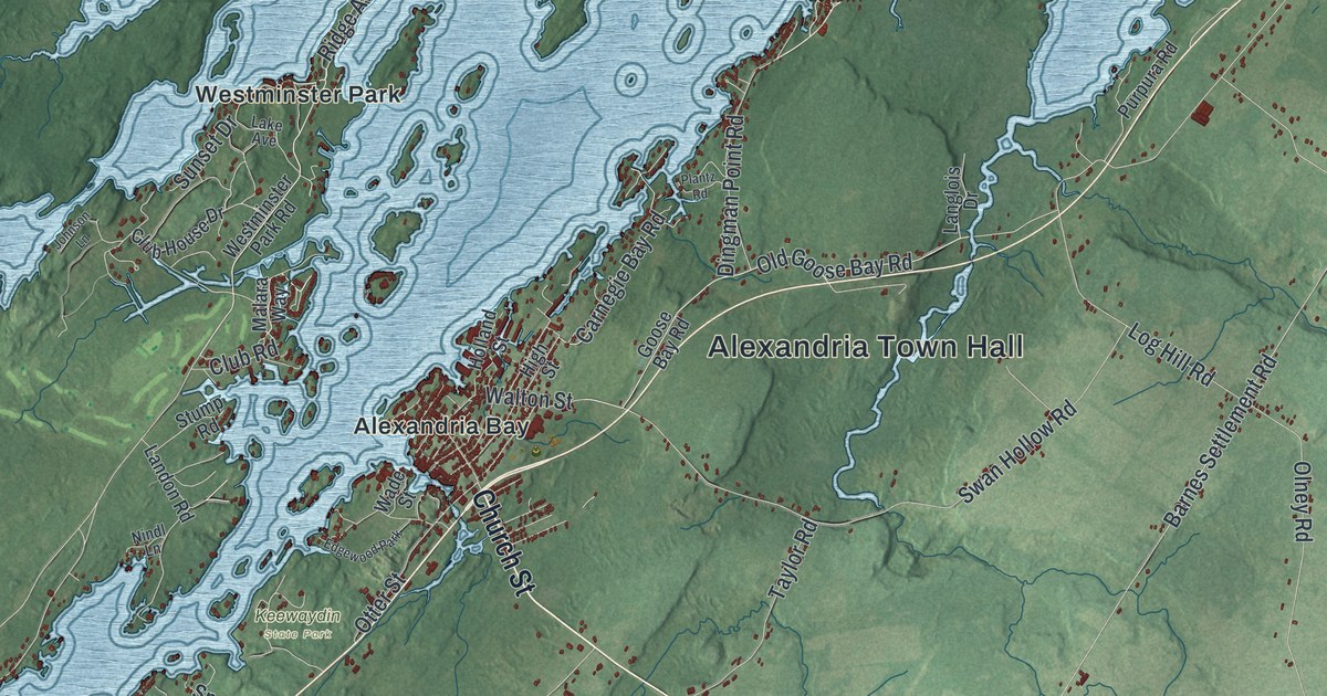 Map of Alexandria, New York