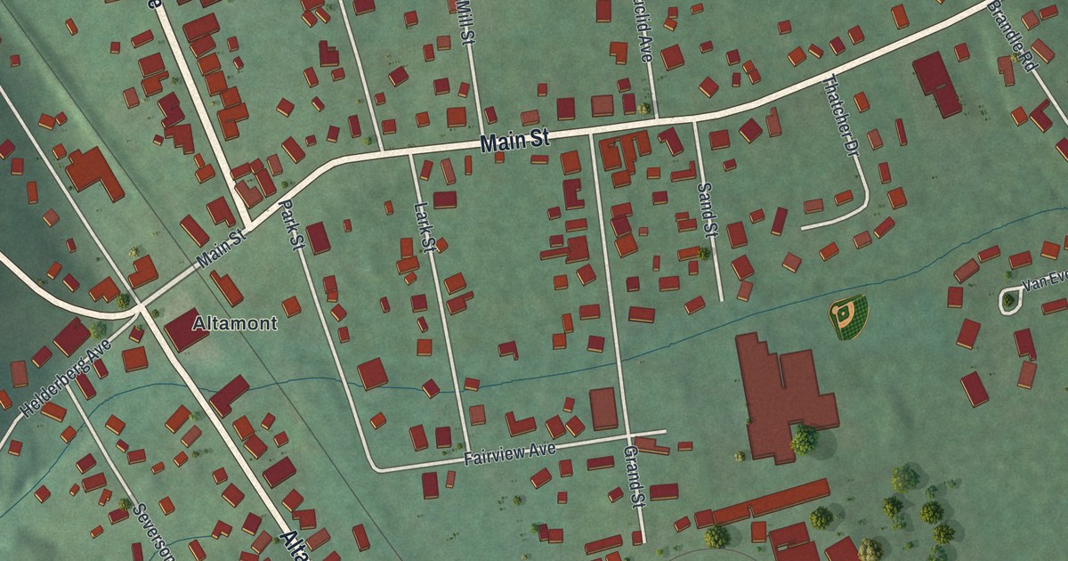 Map of Altamont, New York