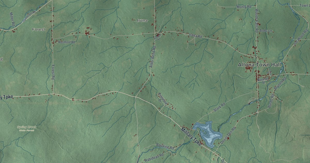 Map of Altona, New York