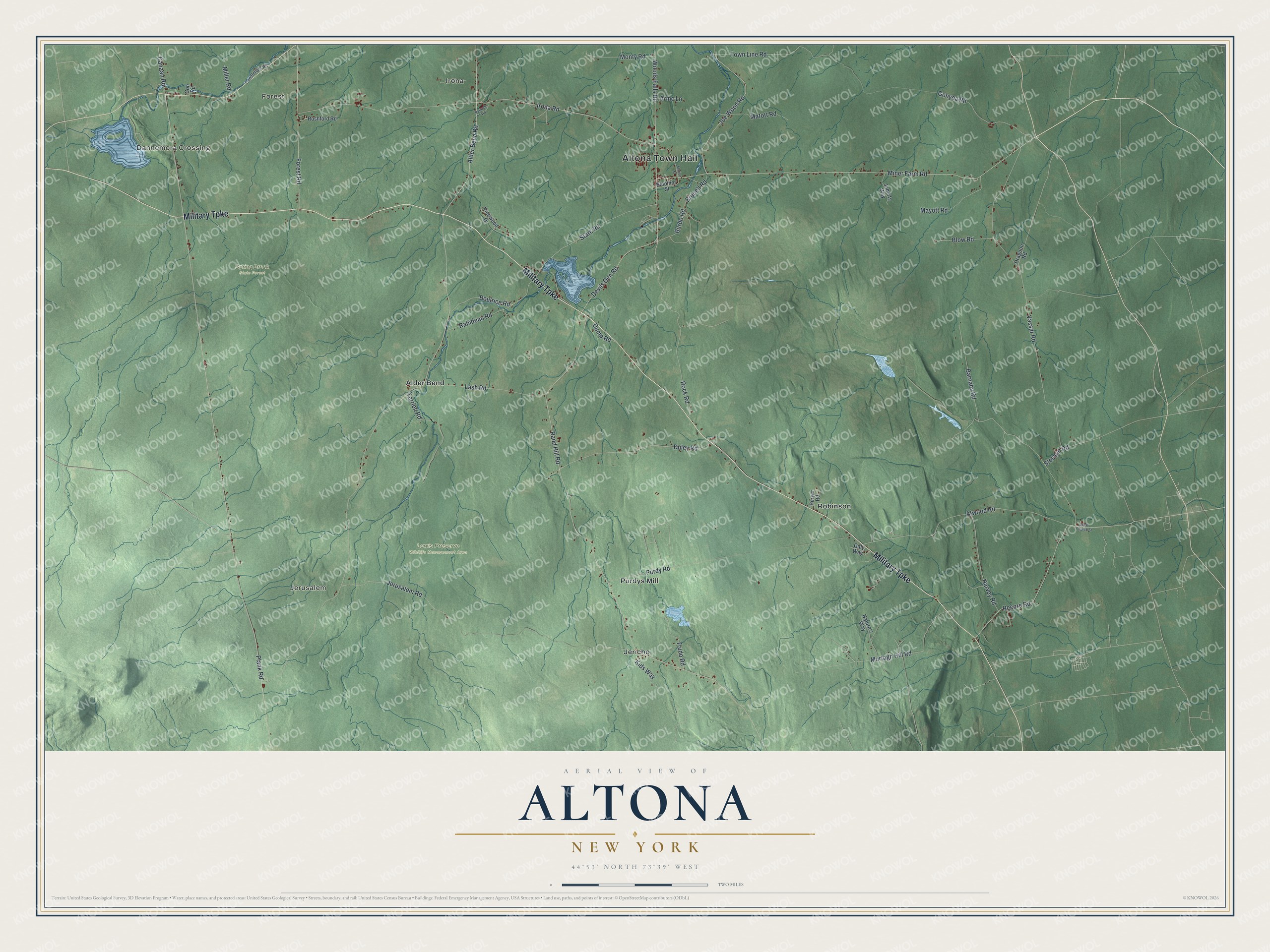 Watermarked full-map preview of Altona, New York