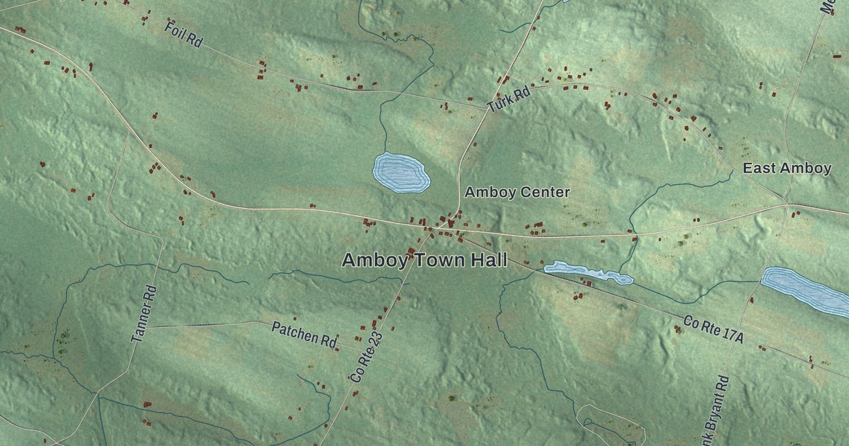 Map of Amboy, New York