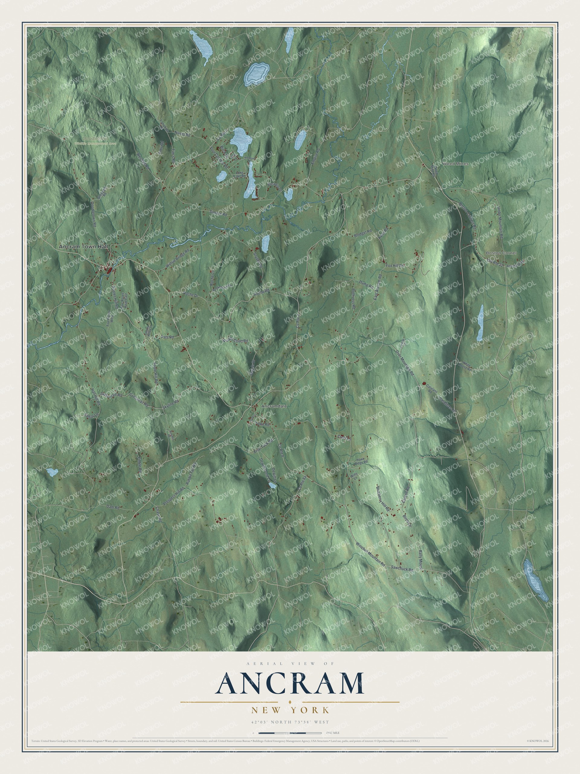 Watermarked full-map preview of Ancram, New York