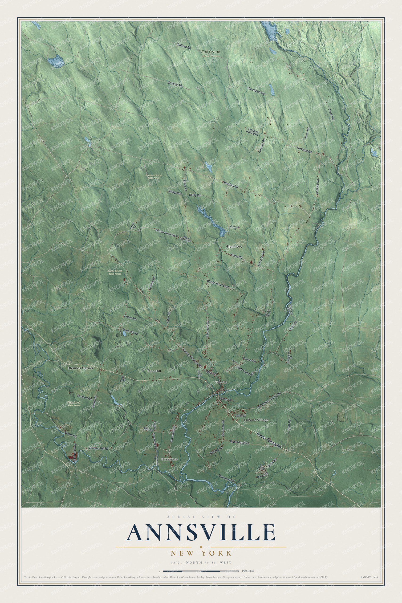 Watermarked full-map preview of Annsville, New York