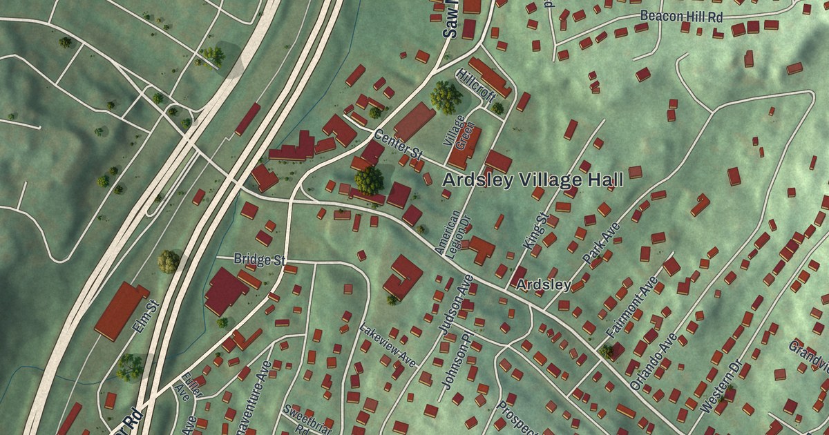 Map of Ardsley, New York