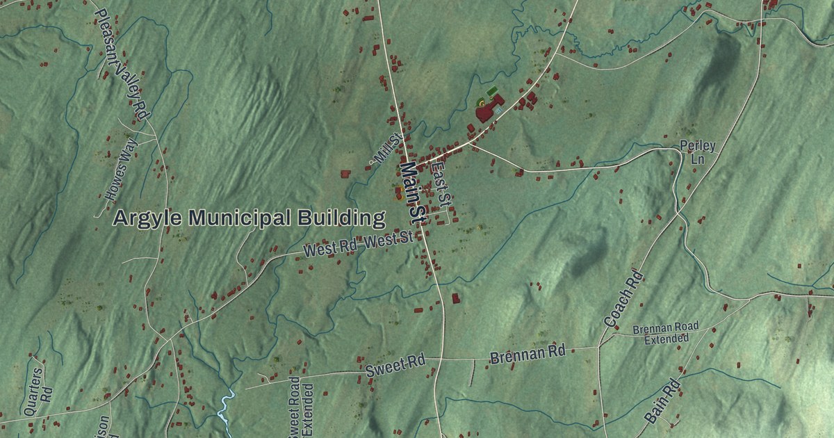 Map of Argyle, New York