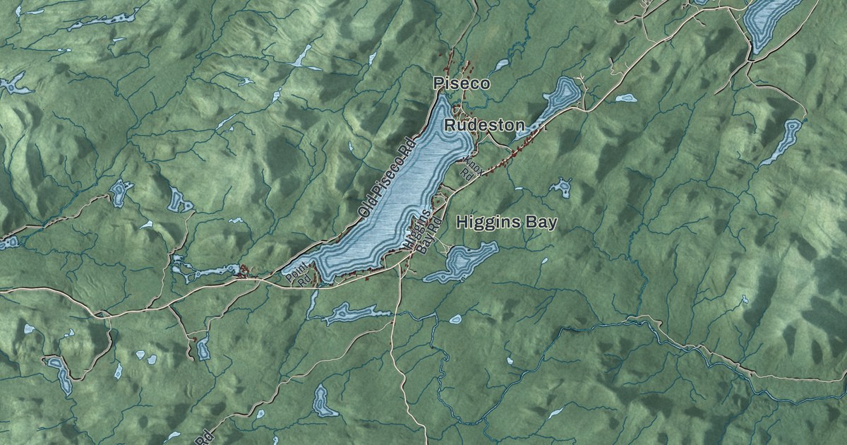 Map of Arietta, New York