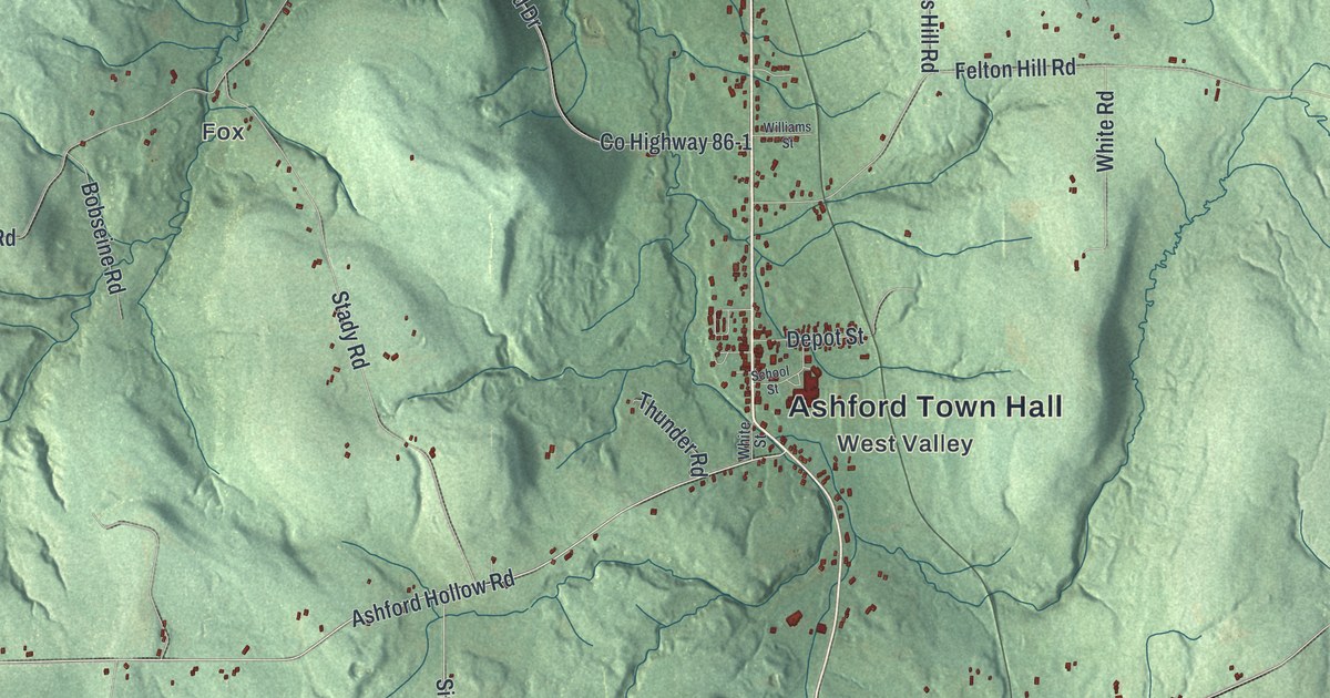 Map of Ashford, New York