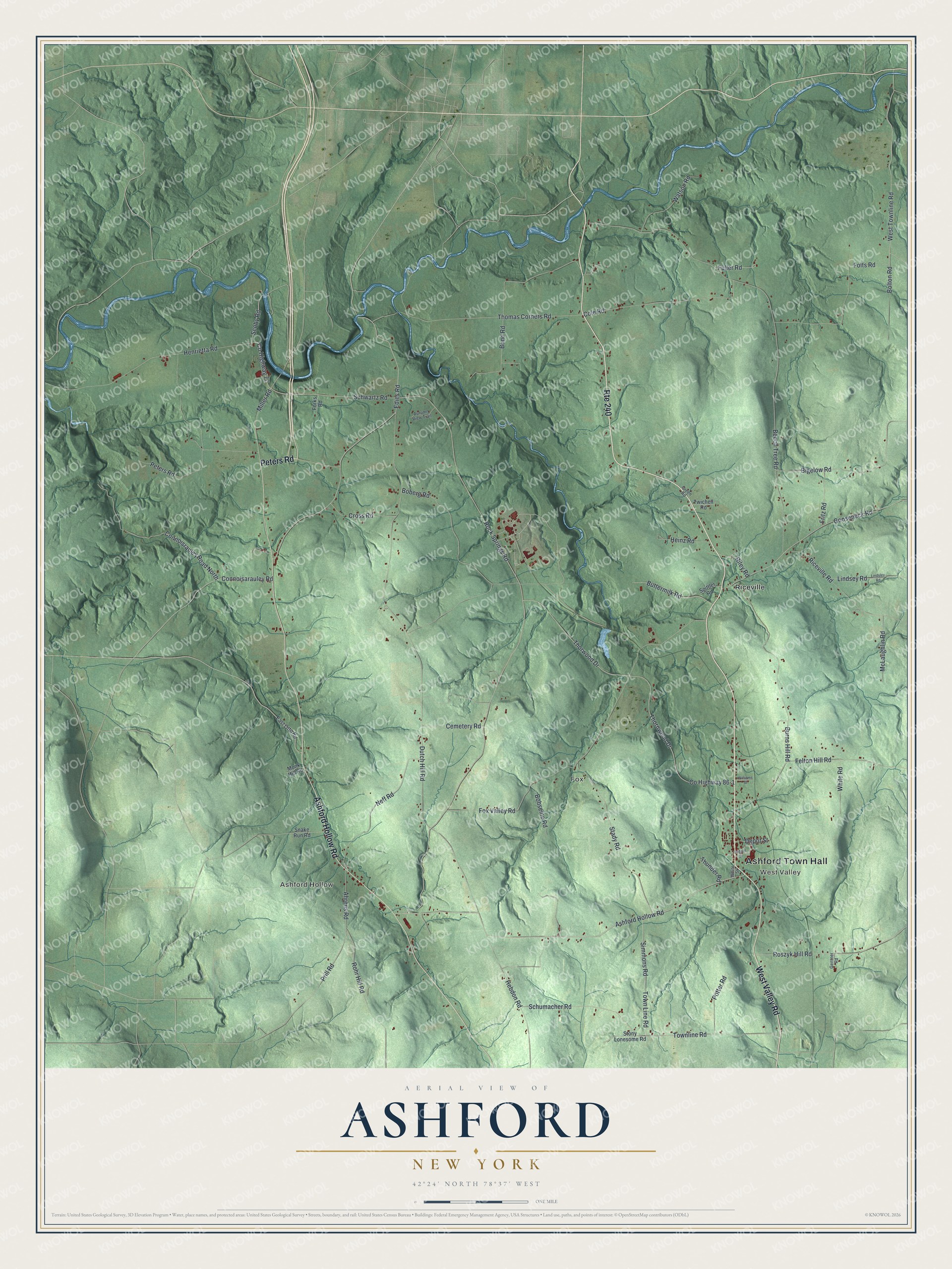 Watermarked full-map preview of Ashford, New York