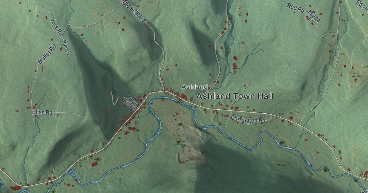 Map of Ashland, Greene County, New York