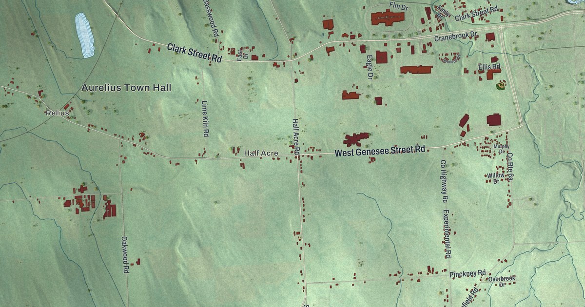 Map of Aurelius, New York