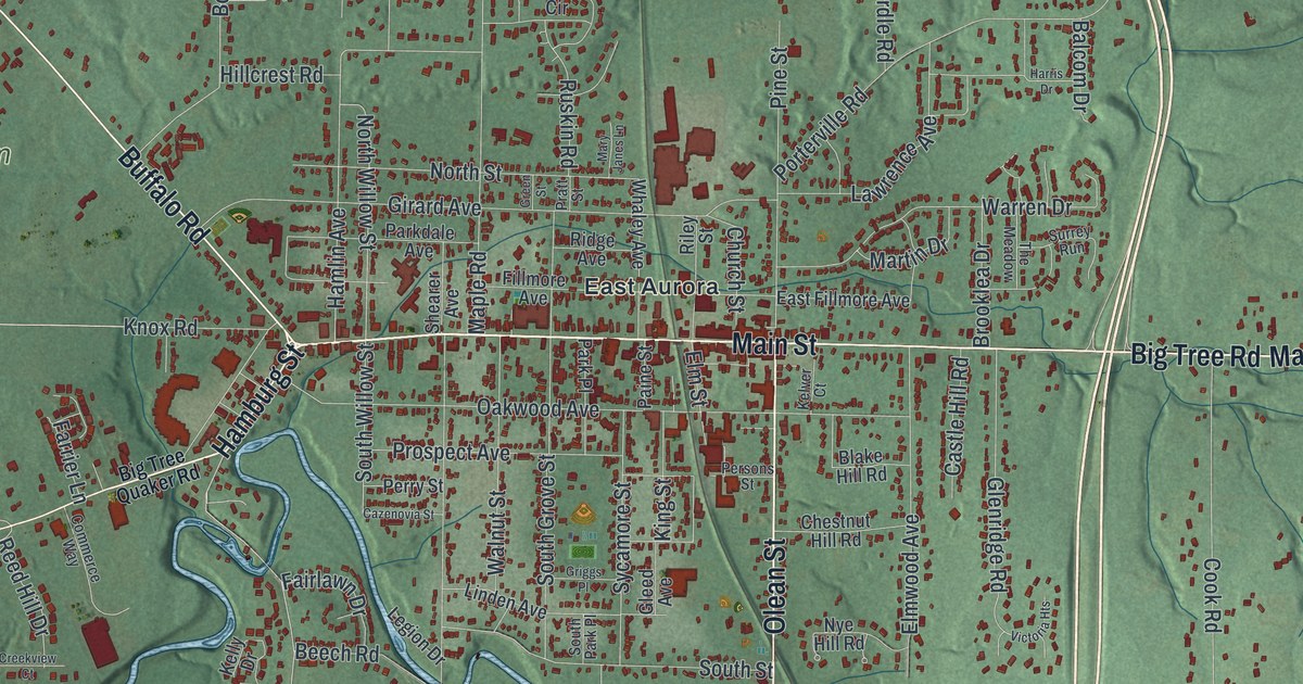Map of Aurora, New York