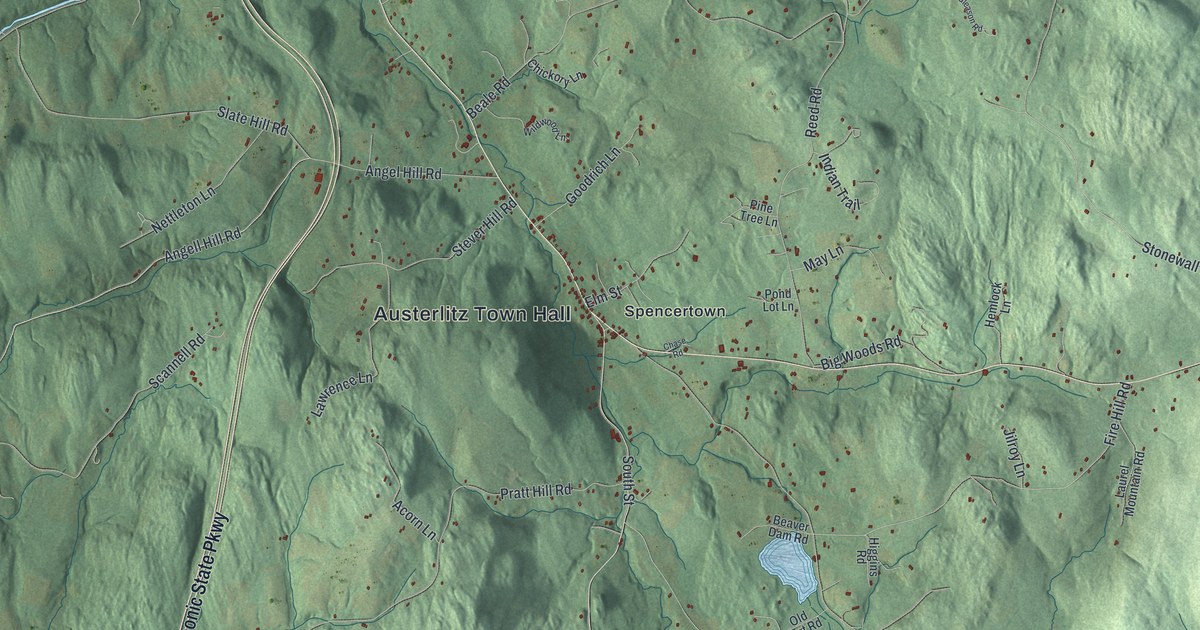 Map of Austerlitz, New York