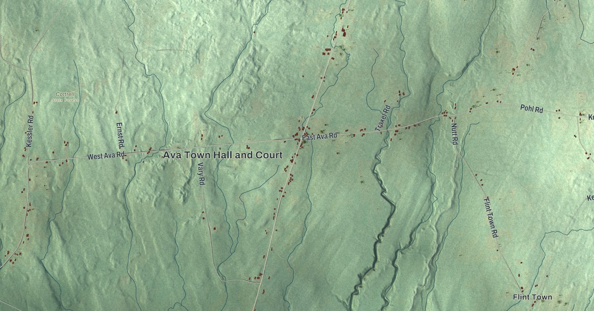 Map of Ava, New York