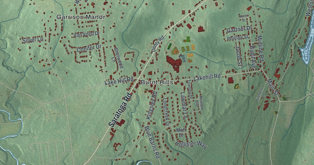 Map of Ballston, New York