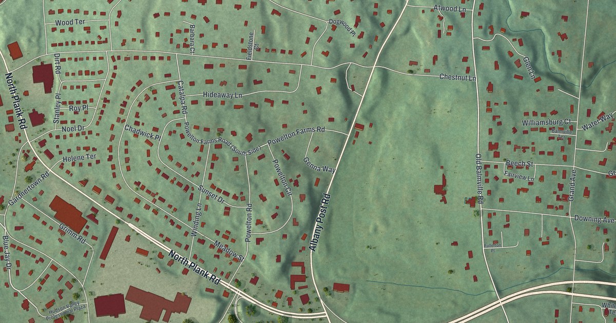 Map of Balmville, New York