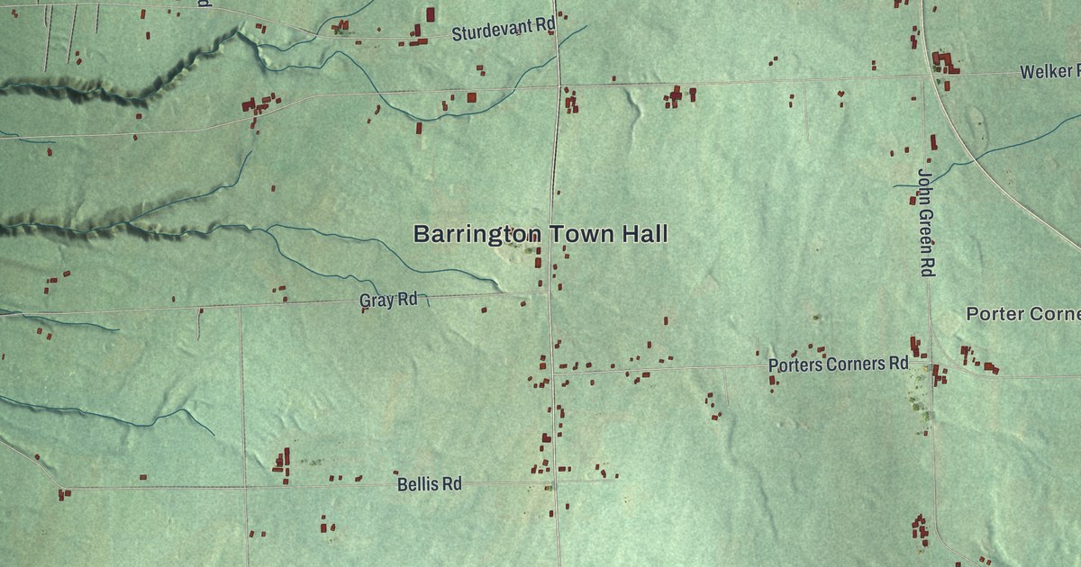 Map of Barrington, New York